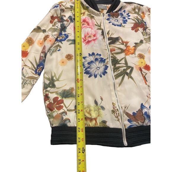Women’s Bagatelle Collection Zip Up Floral Light Jacket Small Used - Picture 7 of 9